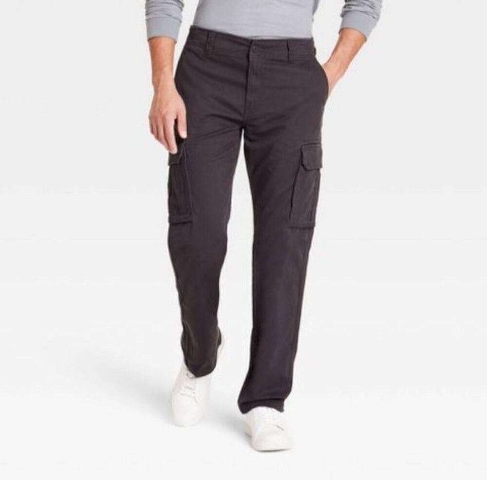 NWT Goodfellow & Co Straight Leg Cargo Pants Gray - Size 40x30